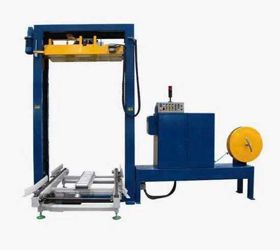Máy đai kiện pallet theo chiều dọc với cơ cấu hàn nhiệt phía trên Hualian KZDT-100200 - ảnh 1