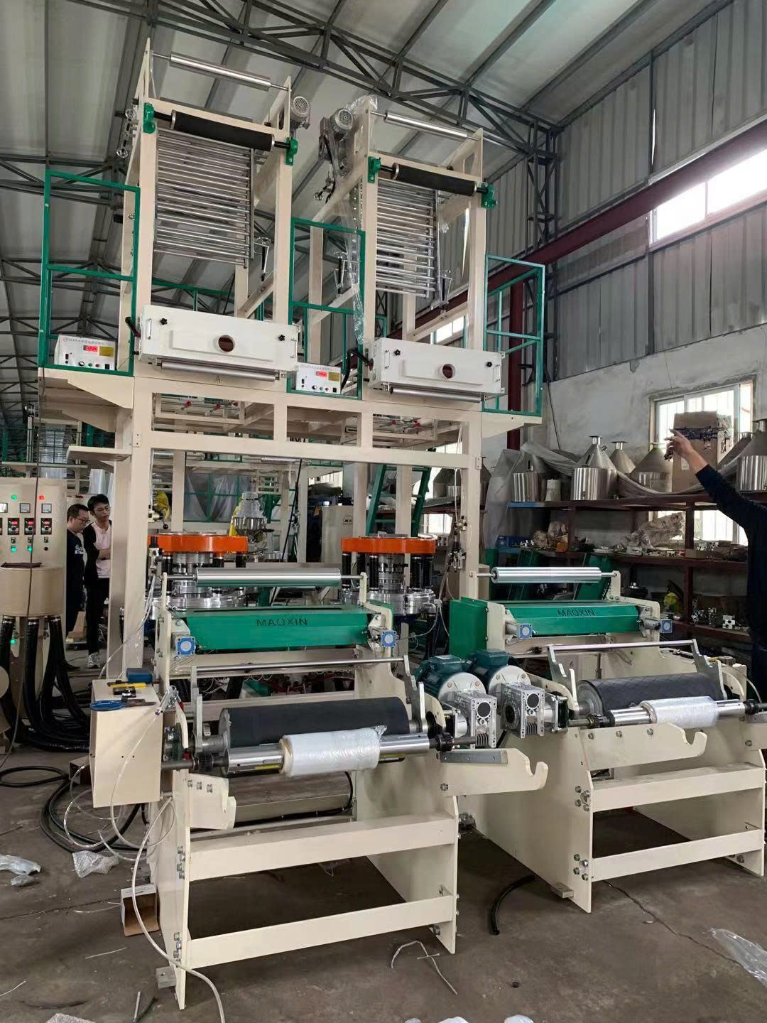 Máy thổi màng 2 đầu LDPE 600 MXCM2-600 - ảnh 1