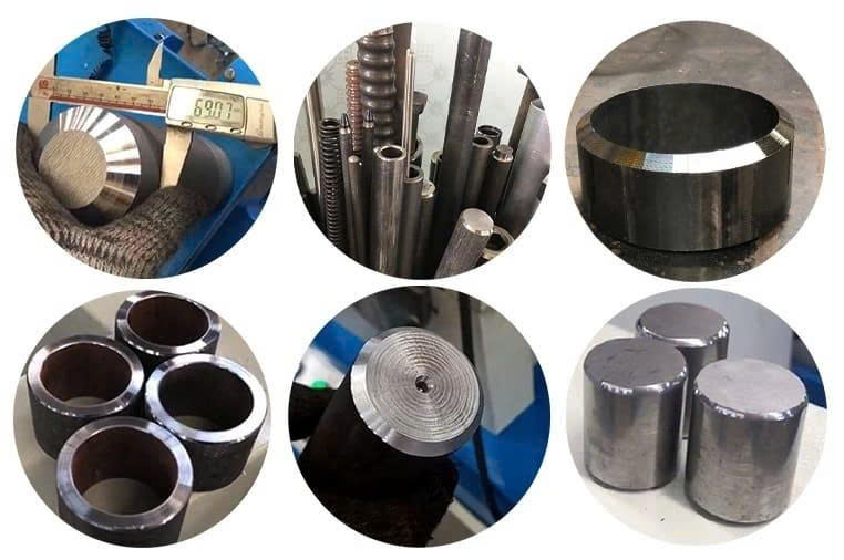 Máy bo, vát đầu ống, thanh tròn kim loại 2 đầu - ảnh 2