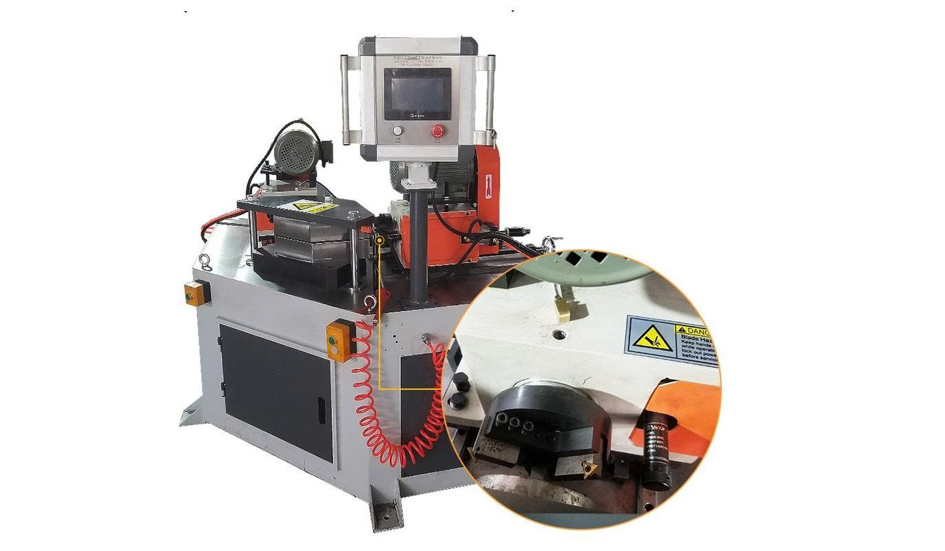 Máy bo vát mép ống co góc XS-80Q 90-135-180° - ảnh 1