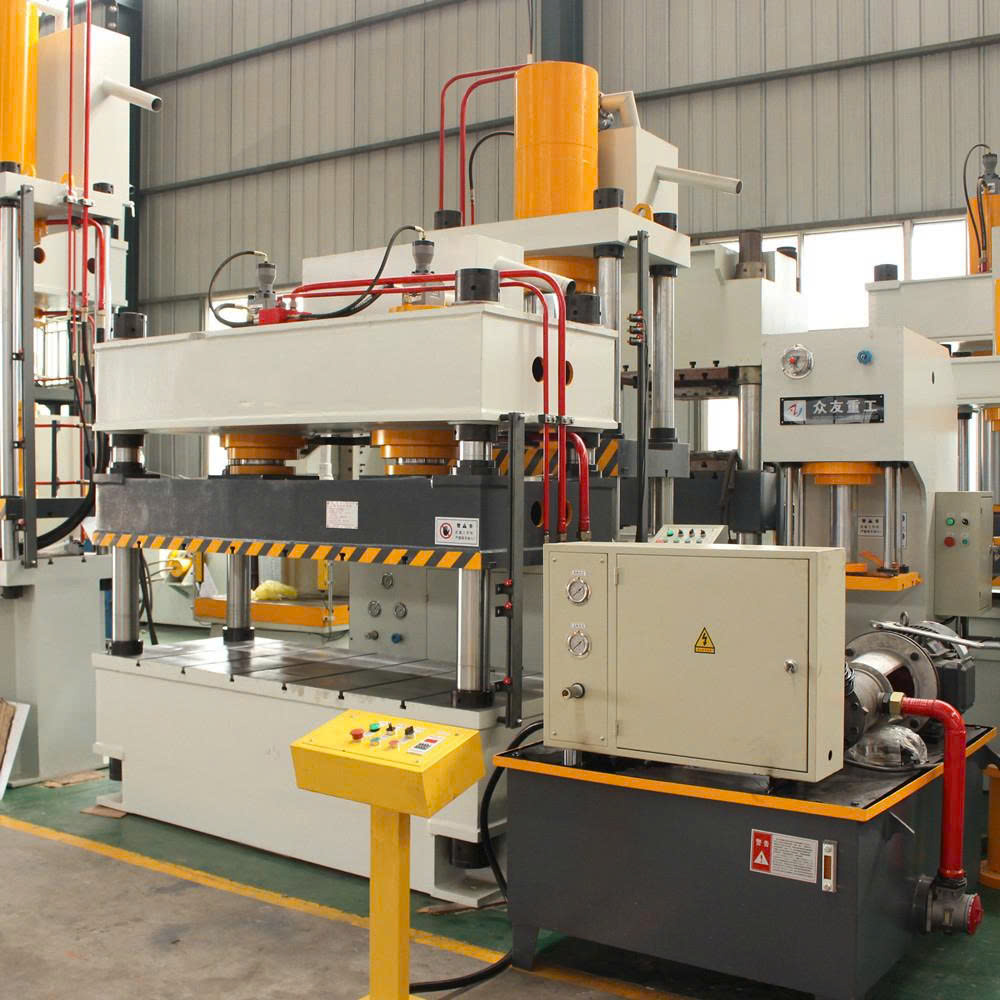 Máy ép thủy lực 4 trụ loại cho gạch kim loại màu - ảnh 2