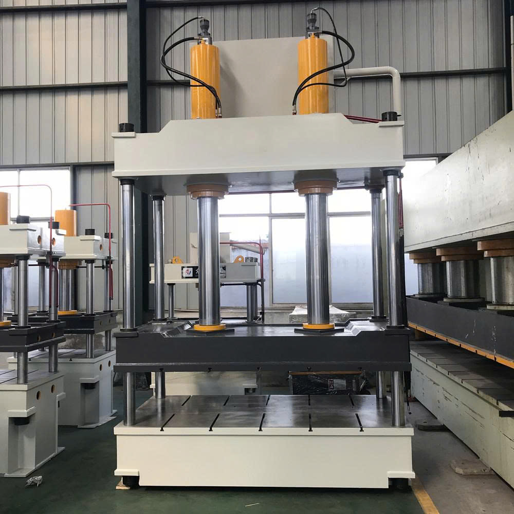 Máy ép thủy lực 4 trụ loại cho gạch kim loại màu - ảnh 3