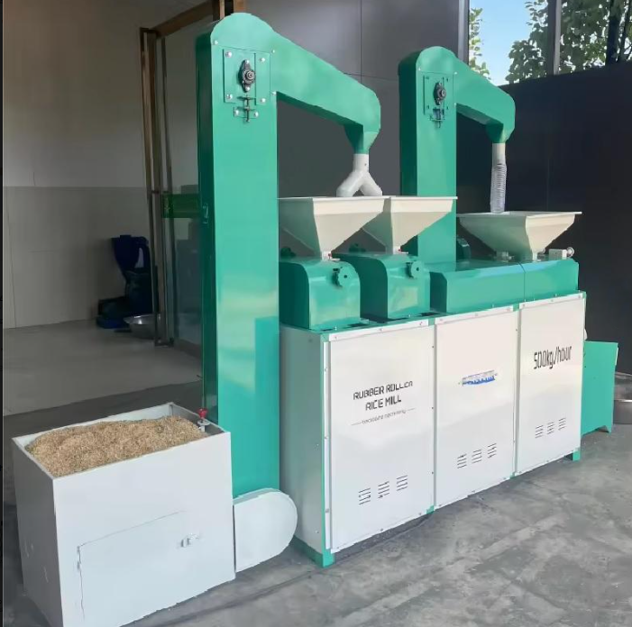 Máy xay xát gạo kết hợp con lăn cao su 500-600kg/giờ Pinyang PY-RHM2024 - ảnh 1