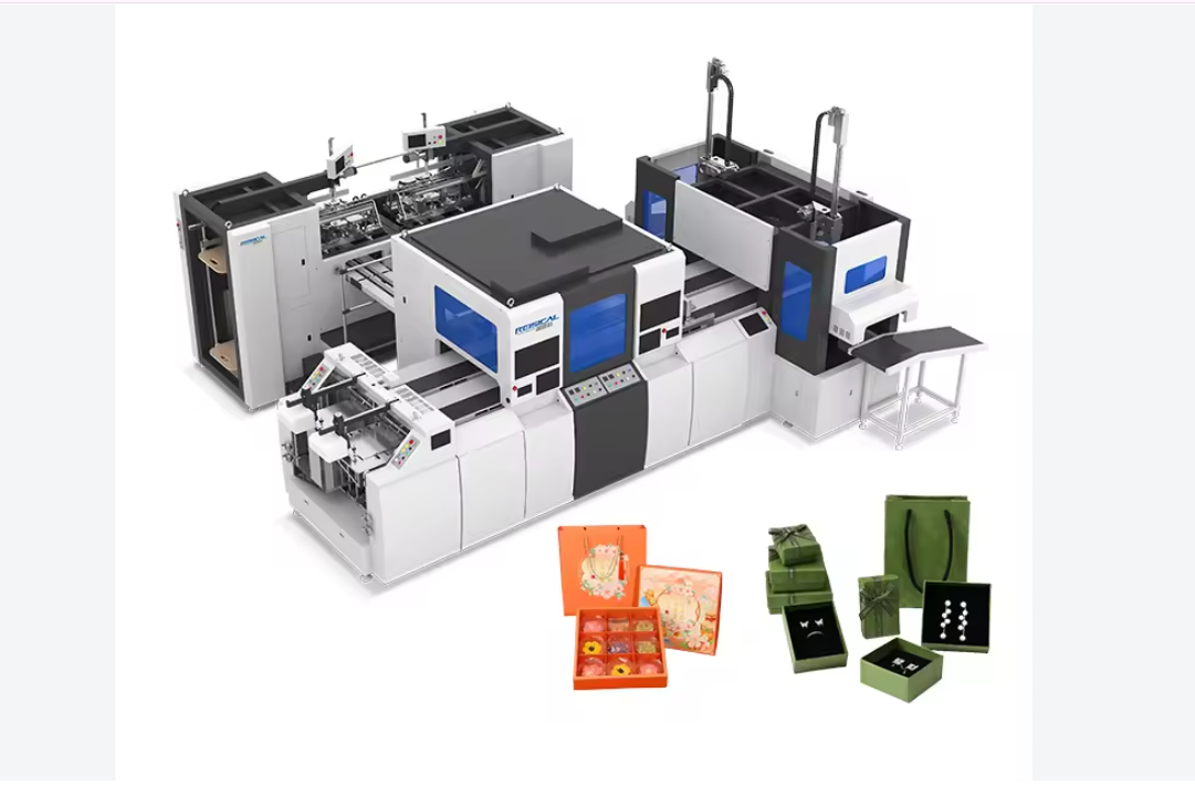 Máy làm hộp cứng tự động 2 đầu - ảnh 2