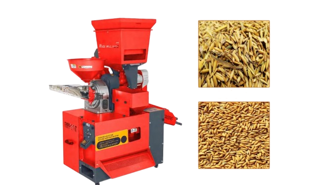 Máy xay xát gạo và chọn hạt lúa kết hợp 7 trong 1 Kusami 6N2021-9FC21R Ultra