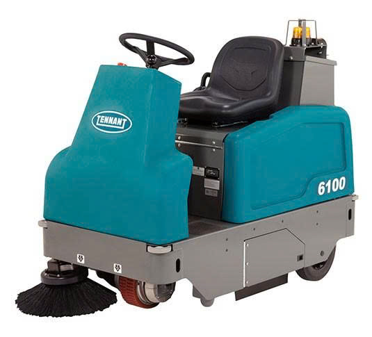 Xe quét sàn mini chạy bằng pin ngồi lái Tennant 6100