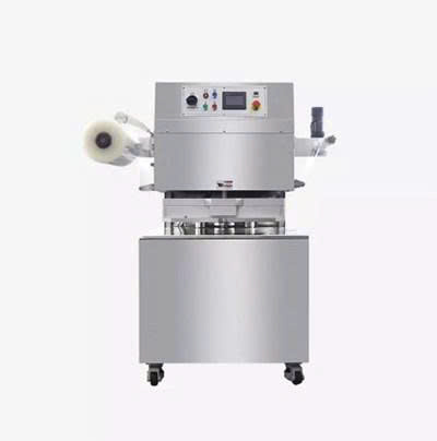 Máy đóng gói hút chân không dạng mâm xoay HVT-450R-4S (Công nghệ đóng gói Skin kết hợp khí cải tiến - MAP) dành cho thực phẩm