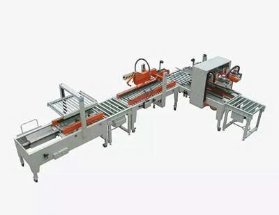 Dây chuyền đóng gói và dán băng keo thùng carton tự động XFK-6