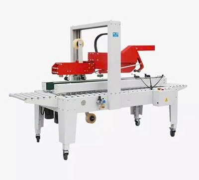 Máy dán thùng carton tự động gập nắp sử dụng băng dính thích ứng không cần nước Hualian FXJ-5050Z