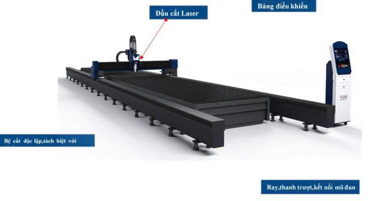Máy cắt laser khổ lớn ILM 26032H – 30kW (Laser Gantry)