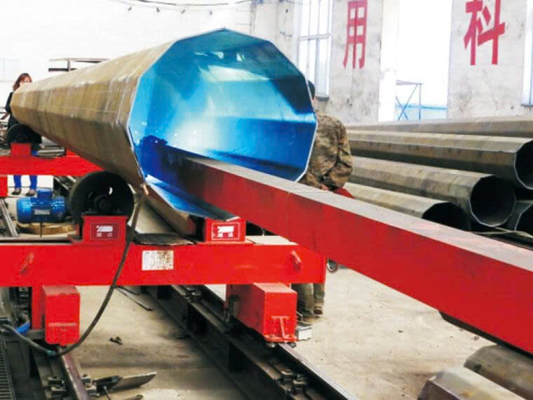 Dây Chuyền Sản Xuất Tháp Viễn Thông (Tháp đa giác, tròn)