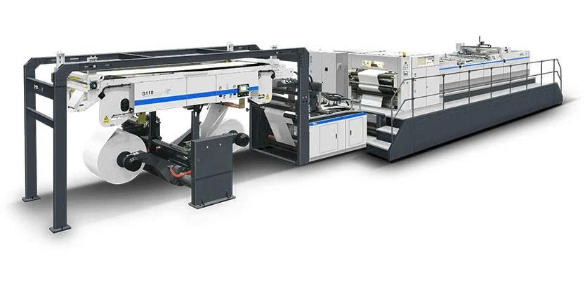 Máy cắt giấy xoay đôi thông minh D-110