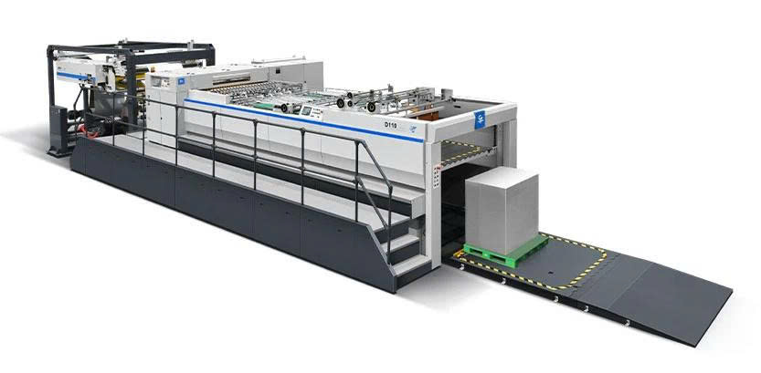 Máy cắt giấy đôi xoay thông minh D-110C với hệ thống quản lý kho tự động