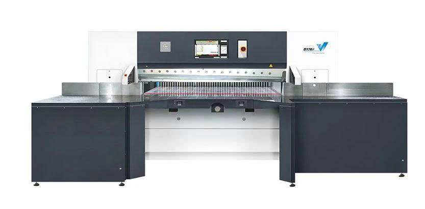 Máy cắt giấy kiểu giáng D176T với bánh răng trục vít kép