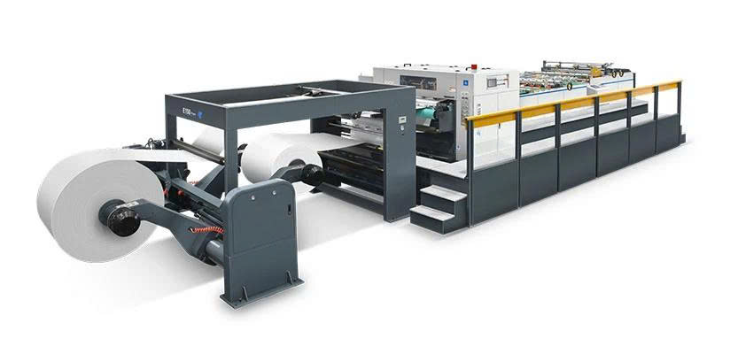 Máy cắt giấy quay đôi độ chính xác cao với hệ thống điều khiển servo E-150