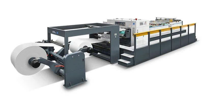 Máy cắt giấy quay đôi độ chính xác cao với hệ thống điều khiển servo E-170