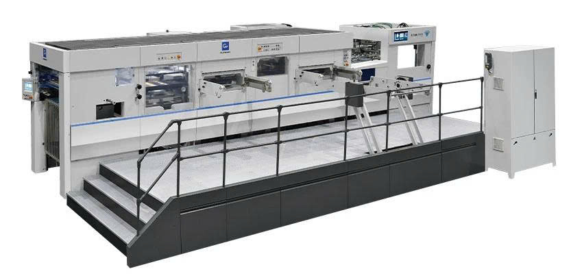 Máy dập nóng và cắt khuôn tự động hai đơn vị, loại bỏ phế liệu S106DHQ