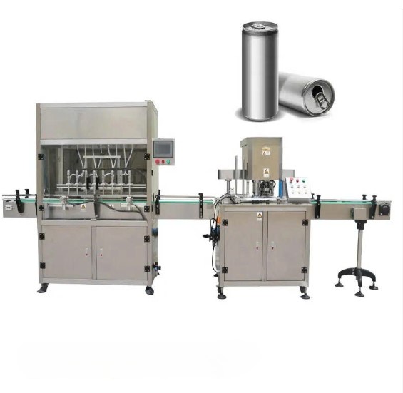 Máy tự động chiết rót và đóng nắp lon