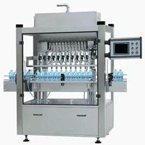 Máy chiết rót chất lỏng tự động dạng thẳng nhiều đầu