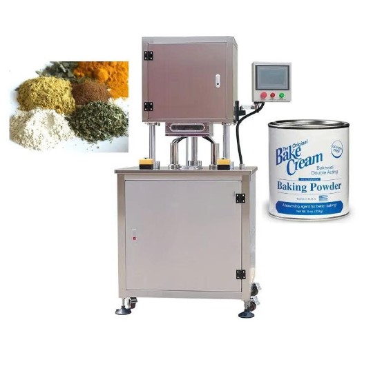 Máy đóng gói hút chân không hộp thiếc (hàng mới) dành cho sản phẩm dạng bột