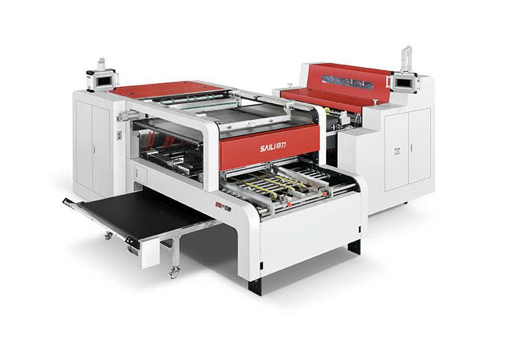 Máy xẻ dọc hai chiều tự động điều khiển bằng servo SLF-1300S (trang bị dao cắt servo và bộ cấp liệu Feida)