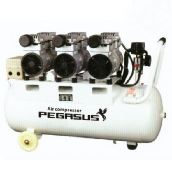 Máy nén khí không dầu, giảm âm Pegasus TM-OF750×3-70L 