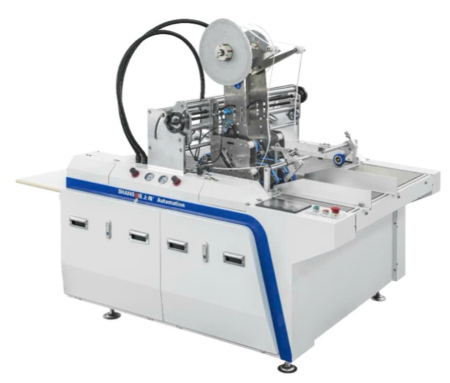 Máy dán băng keo 2 mặt bán tự động (Đẩy tay) SJ-90HCT