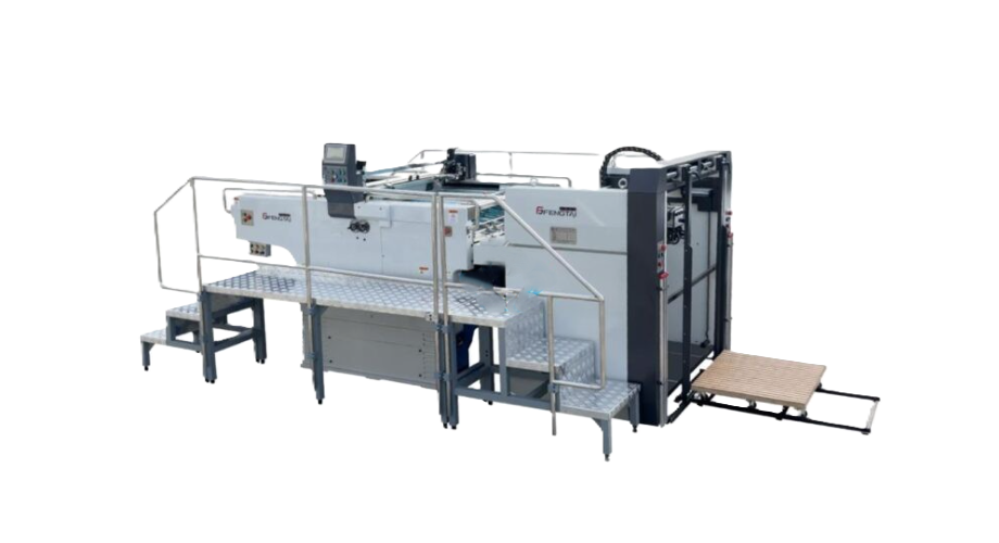 Máy in lưới tự động 1300 (Kèm sấy uv và thu giấy) JBTF-1300A