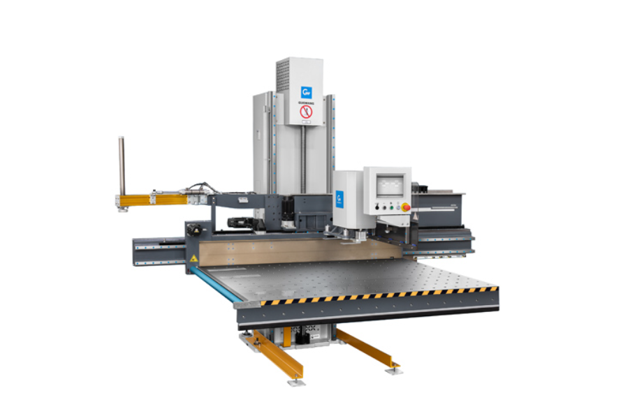 Hệ thống nâng hạ giấy thông minh máy xén giấy Guowang QS-2