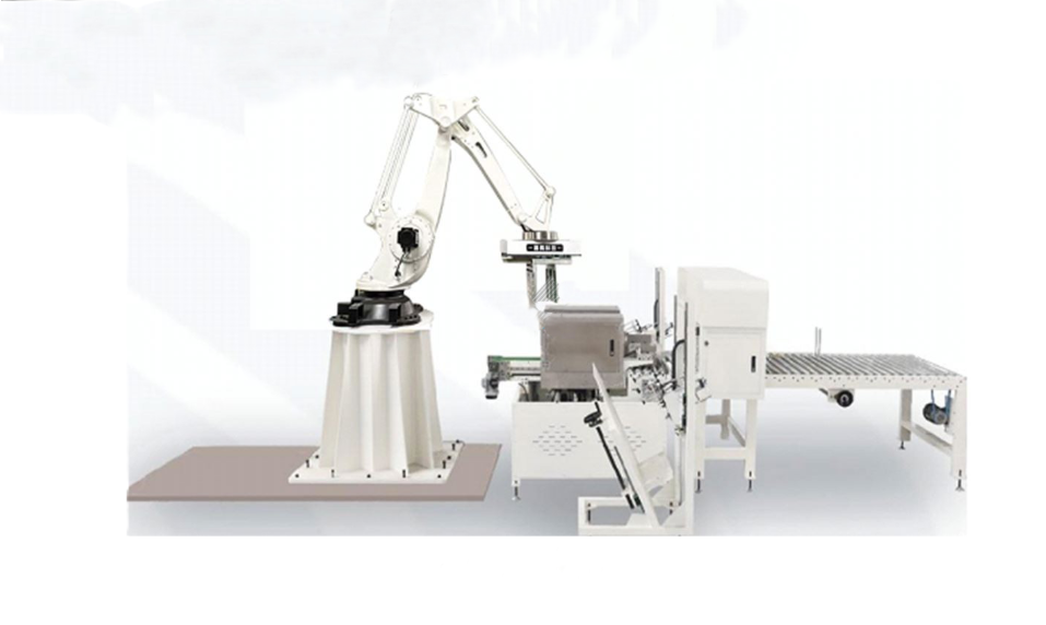 Robot xếp thùng carton (Lắp sau máy ghim, dán thay công nhân) JD180