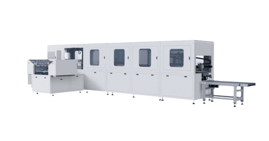 Máy lắp ráp hộp gấp tự động (Hộp 5 lần gấp, 4 hệ thống thị giác) HM-5GG