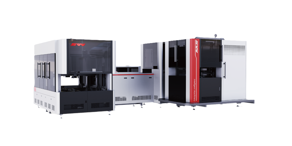 Máy làm hộp cứng tự động trạm đôi Sinwei S350YSZ