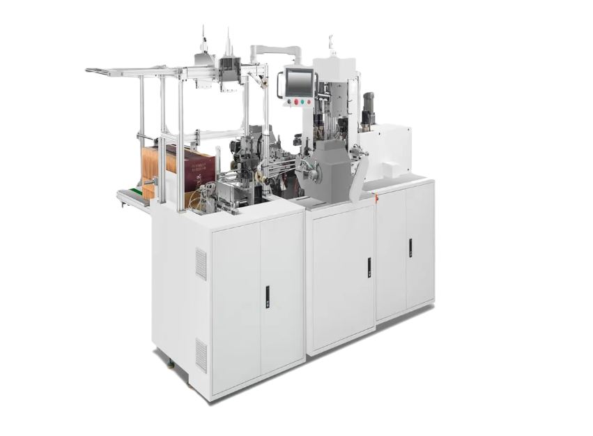 Máy luồn quai túi giấy tự động hoàn toàn KF445