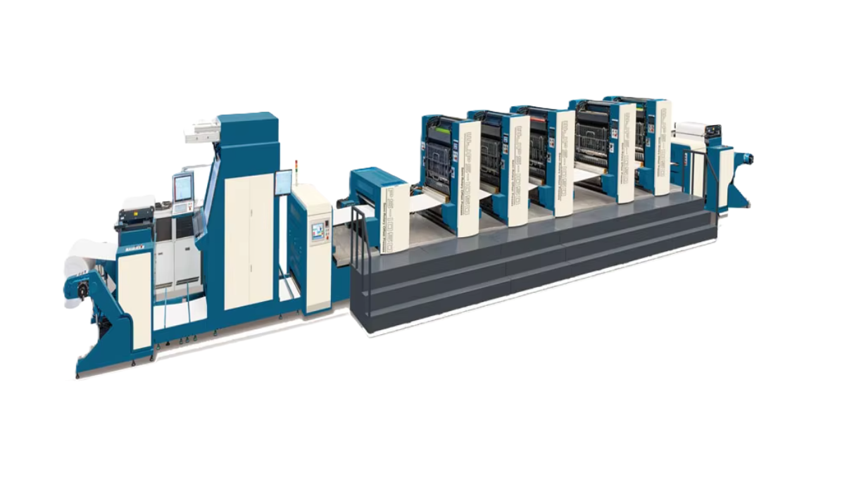Máy in màng ghép không trục (Offset và Flexo 2 trong 1)  WJPS-1050