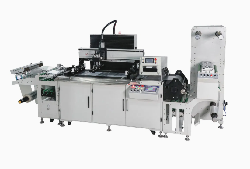 Máy in lưới ép nhũ lạnh tem cuộn MH-Y450-TJ