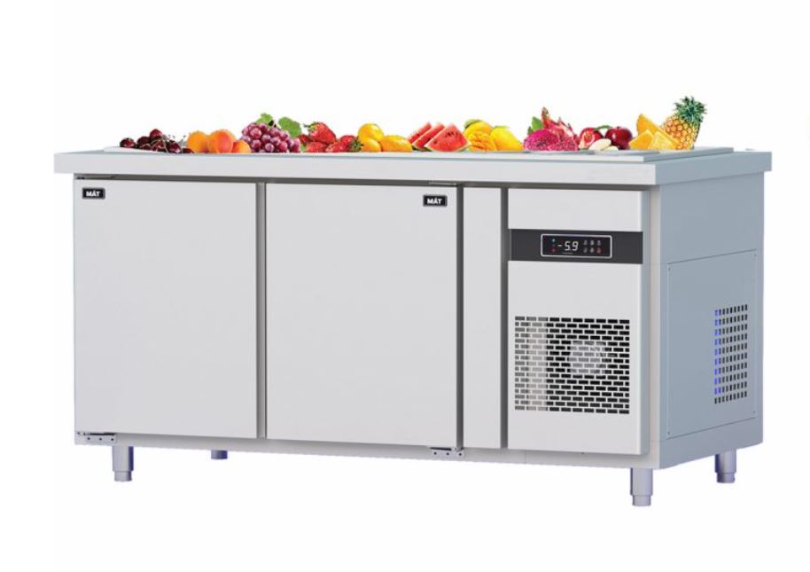 Bàn salad quạt gió 2 cánh inox BSQ.2MI1576