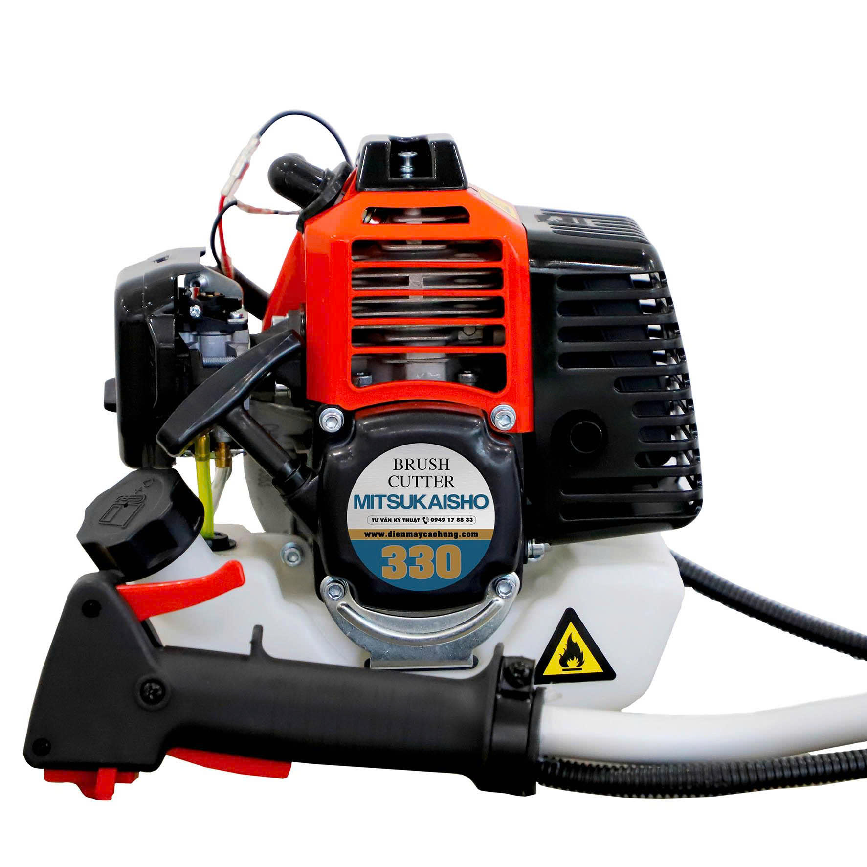 Máy Cắt Cỏ 900W Đỏ Đen 2 Thì Mitsukaisho 330 