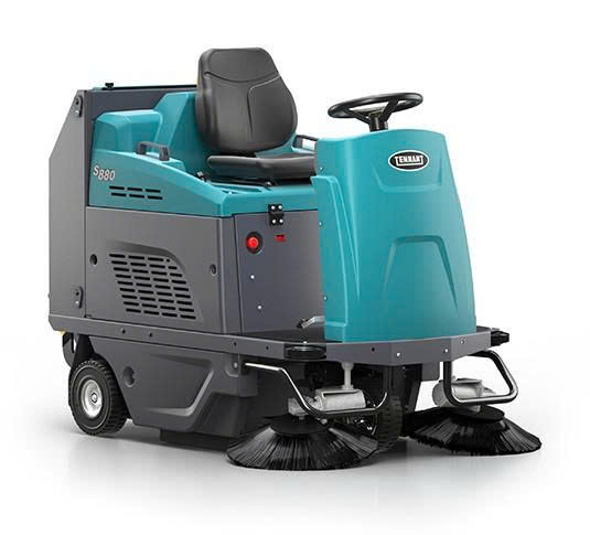 Xe quét rác ngồi lái chạy pin Tennant S880